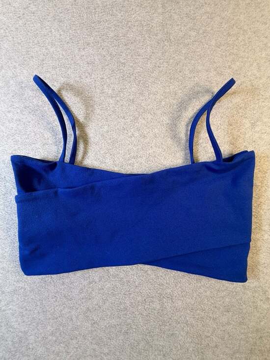 Live the Process Other - Live the Process Orion Crisscross Sports Bra Size XS Small X Petit Blue